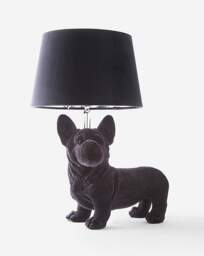 Gray & Osbourn No. 9 Flocked Dog Lamp Black - Gray & Osbourn - thumbnail 3