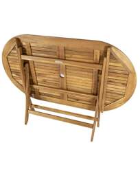 Charles Bentley Folding Table, 6 Seater Natural - Charles Bentley - thumbnail 3
