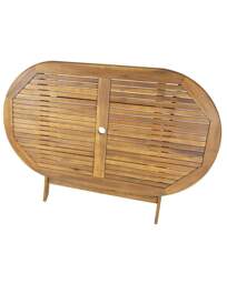 Charles Bentley Folding Table, 6 Seater Natural - Charles Bentley - thumbnail 4