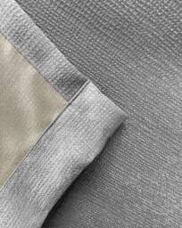 Matrix Pencil Pleat Thermal Curtain Grey - Enhanced Living - Size: 117 x 183cm - thumbnail 4
