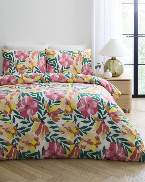 Trina Floral Duvet Cover Set Multi - JD Williams - Size: S KING - image 1