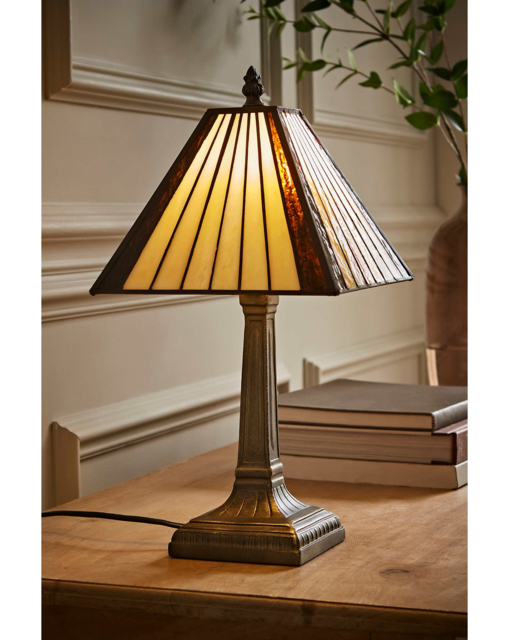 Tiffany Traditional Table Lamp Gold - ValueLights - image 1