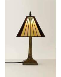 Tiffany Traditional Table Lamp Gold - ValueLights - thumbnail 2