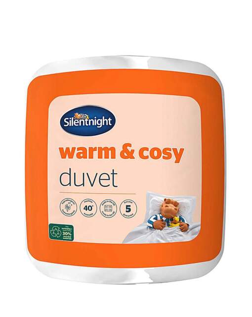 Warm & Cosy 15 Tog Duvet White - Silentnight - Size: SINGLE - image 1