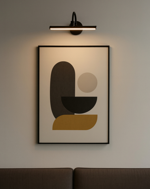 Rechargeable Picture Wall Light Black - Searchlight - image 1