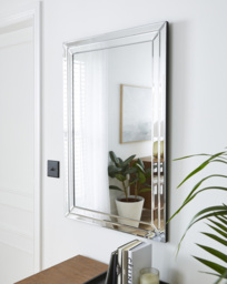 Bevel Edge Wall Mirror Silver - JD Williams