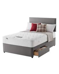 Silentnight Miracoil 2 Drawer Divan Grey - Silentnight - Size: SINGLE - thumbnail 3