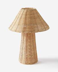 Natural Rattan Lamp Natural - Searchlight - thumbnail 2