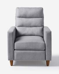 Sutton Fabric Pushback Recliner Grey - JD Williams - thumbnail 2