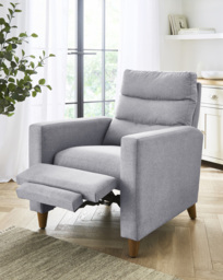 Sutton Fabric Pushback Recliner Grey - JD Williams - thumbnail 1