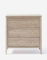 Charlotte Small Chest of Drawers Washed OAK - Julipa - thumbnail 2