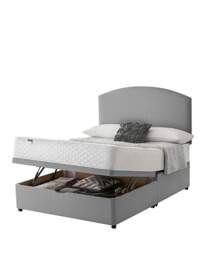 Silentnight Fabric Half Ottoman Base Grey - Silentnight - Size: KINGSIZE - thumbnail 3
