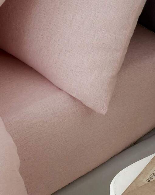 Catherine Lansfield Cotton Fitted Sheet Pink - Catherine Lansfield - Size: SINGLE - image 1