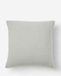 Faux Mohair Fringed Cushion Light Grey - JD Williams - Size: 43X43 - thumbnail 2
