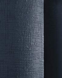 Strata Eyelet Curtains Navy - Fusion - Size: 229 x 183cm - thumbnail 2