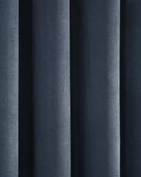 Strata Eyelet Curtains Navy - Fusion - Size: 229 x 183cm - thumbnail 4