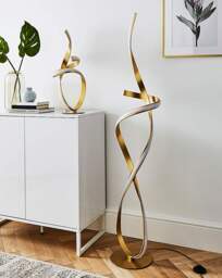 Ribbon LED Floor Lamp Gold - JD Williams - thumbnail 5