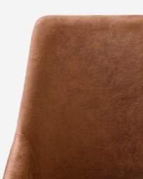 Etta Faux Leather Pair of Dining Chairs Brown - JD Williams - thumbnail 4