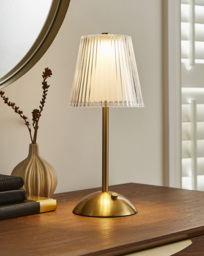 Liora Wireless Rechargeable Table Lamp Gold - JD Williams - thumbnail 1