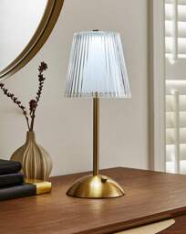 Liora Wireless Rechargeable Table Lamp Gold - JD Williams - thumbnail 5