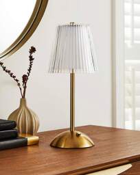Liora Wireless Rechargeable Table Lamp Gold - JD Williams - thumbnail 4