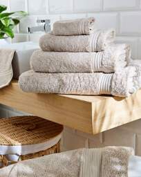Egyptian Cotton 600gsm Towel Mushroom Mushroom - JD Williams - Size: Pair Face Cloths