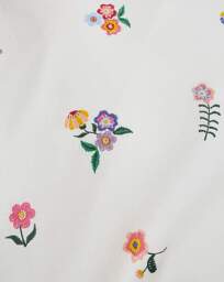 Ivy Floral Cotton Blend Duvet Cover Set White - Size: SINGLE - thumbnail 3