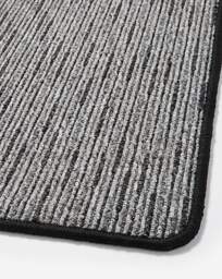 Stripe Washable Runner & Doormat Set Grey - Homemaker - Size: 57X150 - thumbnail 2