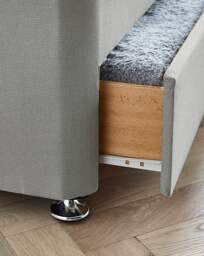 Silentnight 1000 Divanset 2 Drawers Grey - Silentnight - Size: S KING - thumbnail 4