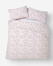 Mallory Bow Trellis Duvet Cover Set White/Pink - JD Williams - Size: KING - thumbnail 3