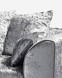Chicago Left Hand Corner Chaise Sofa Silver - thumbnail 2