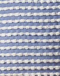 Catherine Lansfield Stab Stitch Cushion Blue - Catherine Lansfield - Size: 43X43CM - thumbnail 2