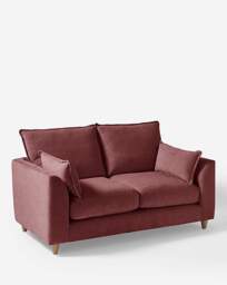 Harlequin Chenille 2 Seater Sofa Plum - JD Williams - thumbnail 3