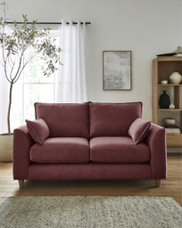 Harlequin Chenille 2 Seater Sofa Plum - JD Williams - thumbnail 1