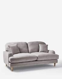 Azra Chenille 3 Seater Sofa Silver - JD Williams - thumbnail 3