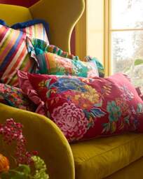 Sophie Robinson Flourish Floral Cushion Bright - Sophie Robinson - Size: 40X60 - thumbnail 4