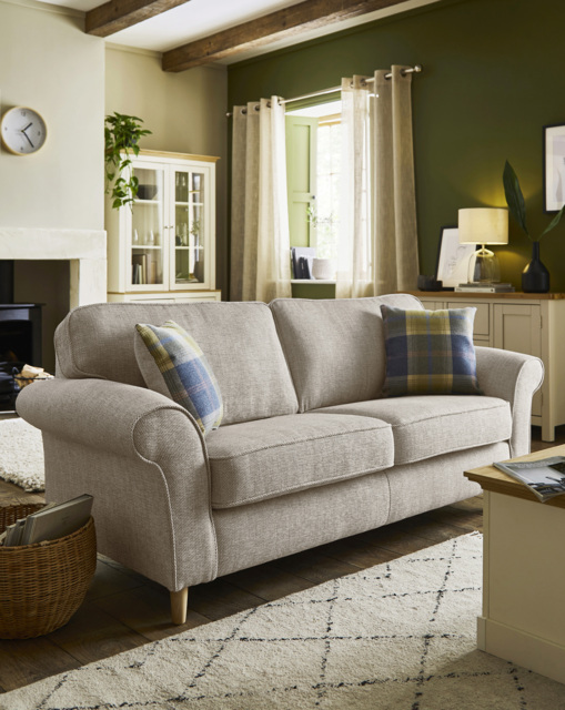 Julipa Chiltern Fabric 3 Seater Sofa Natural - Julipa - image 1