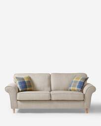 Julipa Chiltern Fabric 3 Seater Sofa Natural - Julipa - thumbnail 2