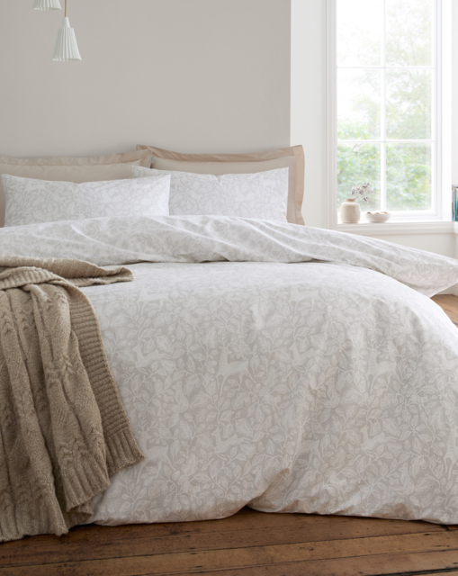 Bianca Woodland Duvet Cover Set Natural - Bianca - Size: DOUBLE - image 1
