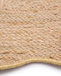 Jute Escallop Rug Yellow - Origins - Size: 160X230 - thumbnail 2