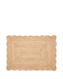 Jute Escallop Rug Yellow - Origins - Size: 160X230 - thumbnail 4