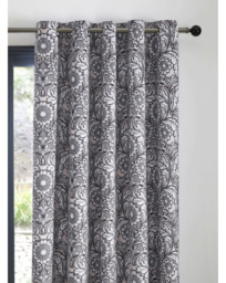 Romilly Velvet Eyelet Curtain Natural - Laurence Llewelyn Bowen - Size: 168 x 229cm - thumbnail 1