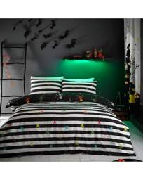 Kids Dancing Skeletons Duvet Set Black Black - Bedlam - Size: DOUBLE - thumbnail 4
