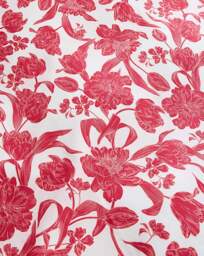 Odette Floral Cotton Blend Duvet Set RED - JD Williams - Size: KING - thumbnail 2