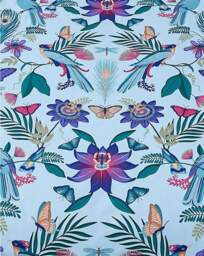 CL Mya Tropical Birds Duvet Set Teal/Purple Print - Catherine Lansfield - Size: SINGLE - thumbnail 4