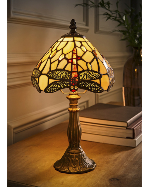 Tiffany Dragonfly Table Lamp Multi - ValueLights - image 1