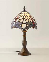 Tiffany Dragonfly Table Lamp Multi - ValueLights - thumbnail 2