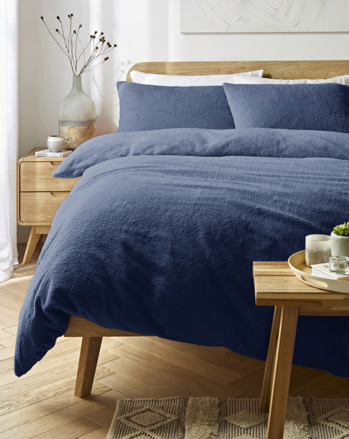 Cosy Cuddle Fleece Duvet Set Midnight - JD Williams - Size: KING - image 1
