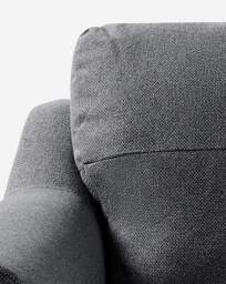 Baxter Fabric Snuggler Chair Charcoal - thumbnail 3