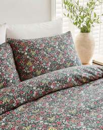 Verity Floral Duvet Cover Set Green - JD Williams - Size: DOUBLE - thumbnail 2